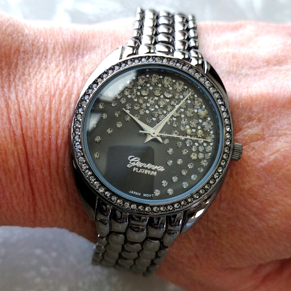 Geneva platinum watch.